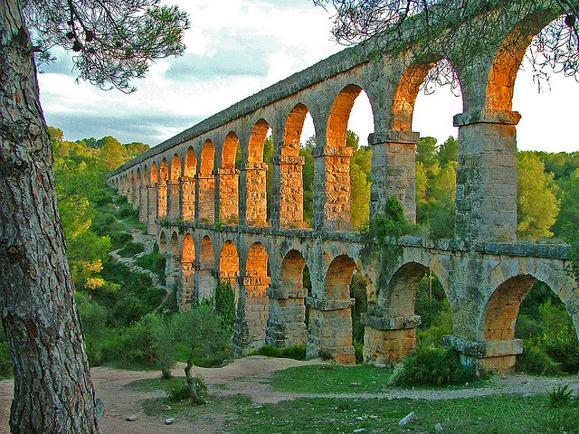 Pont del Diable aka Les Ferreres Aqueduct - Tarragona Spain ca Augustus